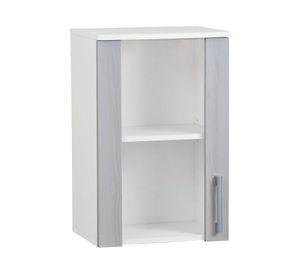 Mueble mural 40 cm vidriado blanco/acacia Mobikit
