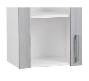 Mueble mural 40 cm vidriado blanco/acacia Mobikit
