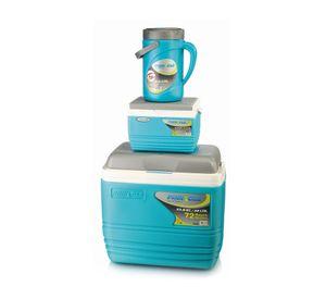 Cooler 32 litros + cooler 4,5 litros + termo 2,5 litros celeste Pinnacle