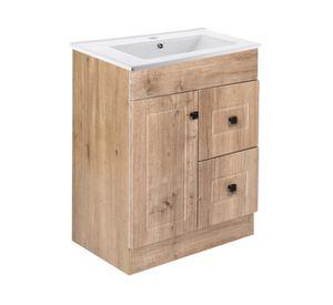 Mueble vanitorio 60 cm BPA60-WOOD+60C nogal Domsa