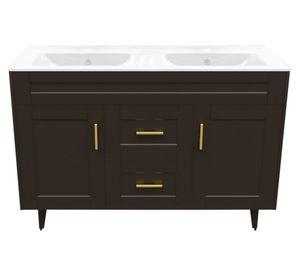 Mueble vanitorio 120 cm BM-Deluxe-D120SKC+P1 café Domsa
