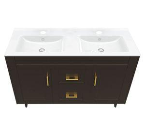 Mueble vanitorio 120 cm BM-Deluxe-D120SKC+P1 café Domsa