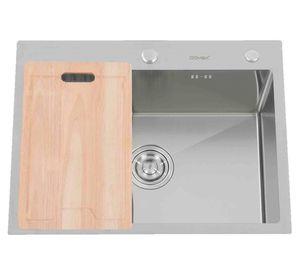 Lavaplato 46 cm sobreponer gris