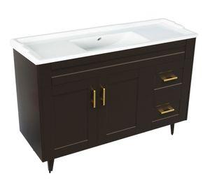 Mueble vanitorio 120 cm BM-Deluxe-120SKC+F-1 café Domsa