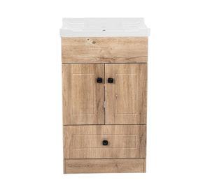 Mueble vanitorio 50 cm B50PH-WOOD+856-50 nogal Domsa