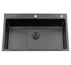 Lavaplato 21x50x80 cm MDS8050A negro Domsa