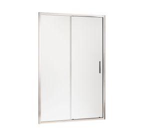Mampara Frosted perfil cromado 190x150x3.5 cm