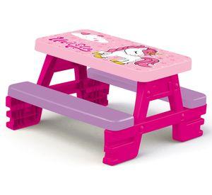 Mesa de picnic Unicornios rosado/lila Dolu.