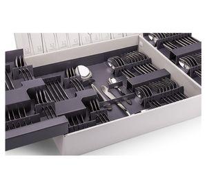 Juego de cubiertos 75 piezas lyon gris