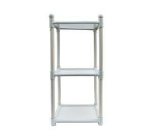 Mesa plástico multiusos 3 niveles blanco