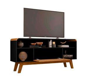 Rack TV 55'' Lazuli negro/ratán
