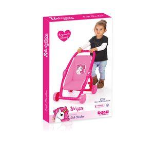 Coche de muñeca unicorn rosado