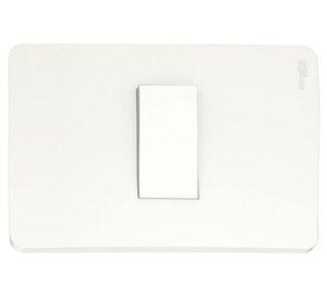Interruptor placa armada simple 10A Orión blanco Schneider