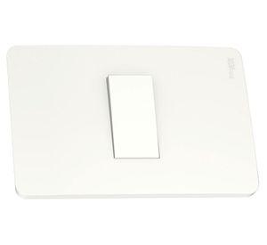 Interruptor placa armada simple 10A Orión blanco Schneider