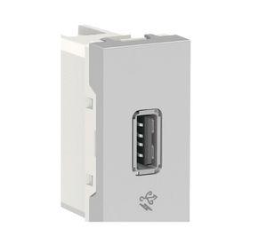 Módulo USB 1A Orión aluminio Schneider