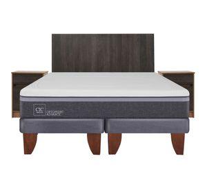 Cama europea 2 plazas Ortopedic advance base dividida + set Espresso Cic