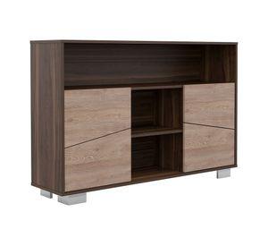 Bar bajo + arrimo Fraktal habano/miel TuHome