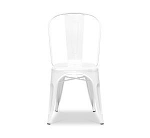 Silla Tolix réplica blanco