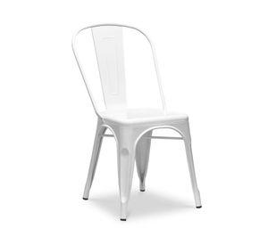 Silla Tolix réplica blanco