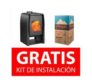Estufa a leña Nordic 360 9 kW + kit Plus 6"