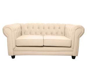 Sofá 2 cuerpos Chesterfield felpa