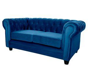 Sofá 2 cuerpos Chesterfield felpa