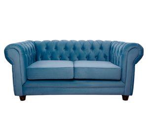 Sofá 2 cuerpos Chesterfield felpa