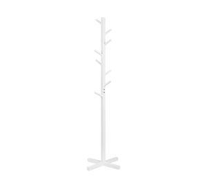 Perchero 8 ganchos 157x45x45 cm blanco