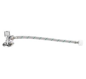 Llave angular y flexible 1/2" cromado