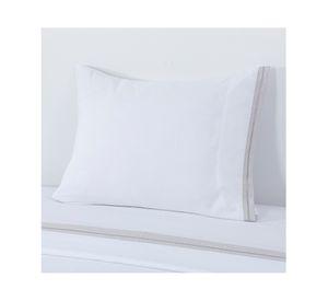 Juego de sábanas 1.5 plazas microfibra Guarda gris