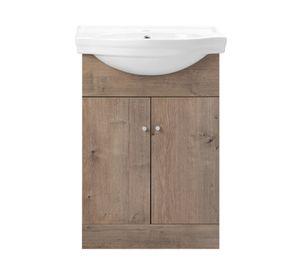 Kit mueble vanitorio Marie lenga 50x80 cm + cubierta