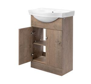Kit mueble vanitorio Marie lenga 50x80 cm + cubierta
