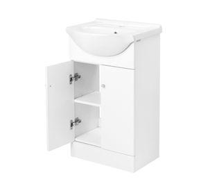 Kit mueble vanitorio Marie blanco 50x80 cm + cubierta