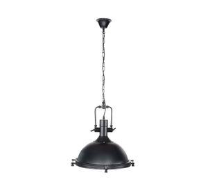 Lámpara colgante 40 W E27 luz cálida Warehouse negro