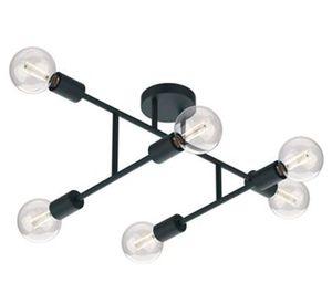 Lámpara de techo 6L E27 Lexie negro