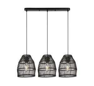 Lámpara colgar 40W E27 3L LED Sarah negro
