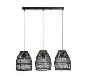 Lámpara colgar 40W E27 3L LED Sarah negro