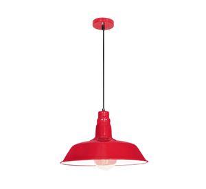 Lámpara colgante 40 W E27 luz cálida Isi rojo