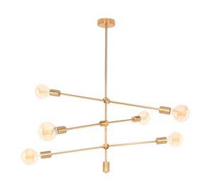Lámpara colgante 40 W E27 luz cálida Orbit II bronce
