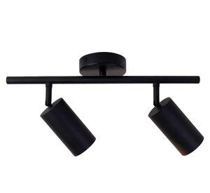 Lámpara de techo 50 W GU10 luz LED Kelsey X2 negro