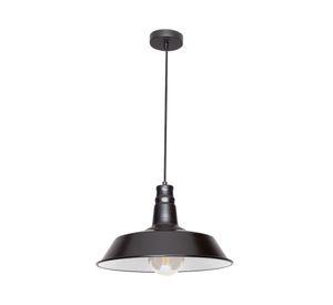 Lámpara colgante 40 W E27 luz cálida Isi negro
