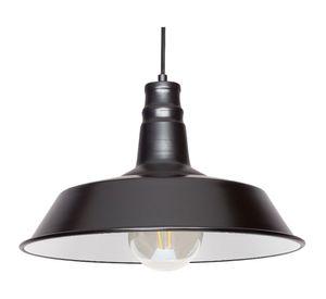 Lámpara colgante 40 W E27 luz cálida Isi negro