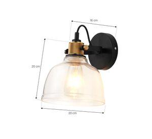 Lampara pared 1L E27 Mae vidrio
