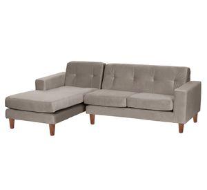 Sofá Seccional Salerno izquierdo gris Latam Home