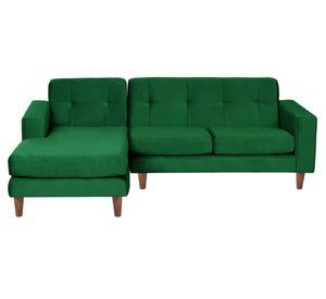 Sofá Seccional Salerno izquierdo verde Latam Home