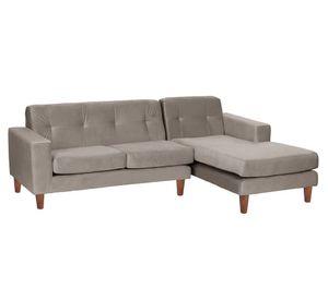 Sofá Seccional Salerno derecho gris Latam Home