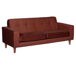 Sofá Salerno 3 cuerpos café Latam Home