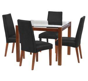 Comedor 4 sillas Barcelona negro Latam Home