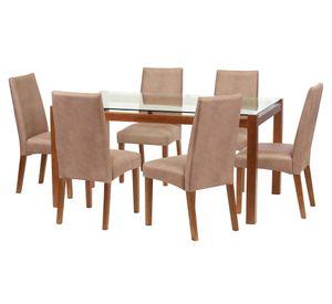 Comedor 6 sillas Barcelona beige Latam Home