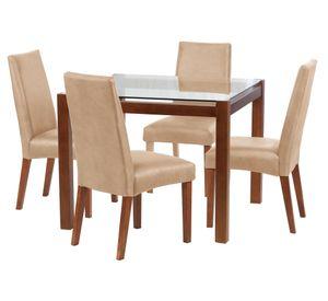 Comedor 4 sillas Barcelona beige Latam Home